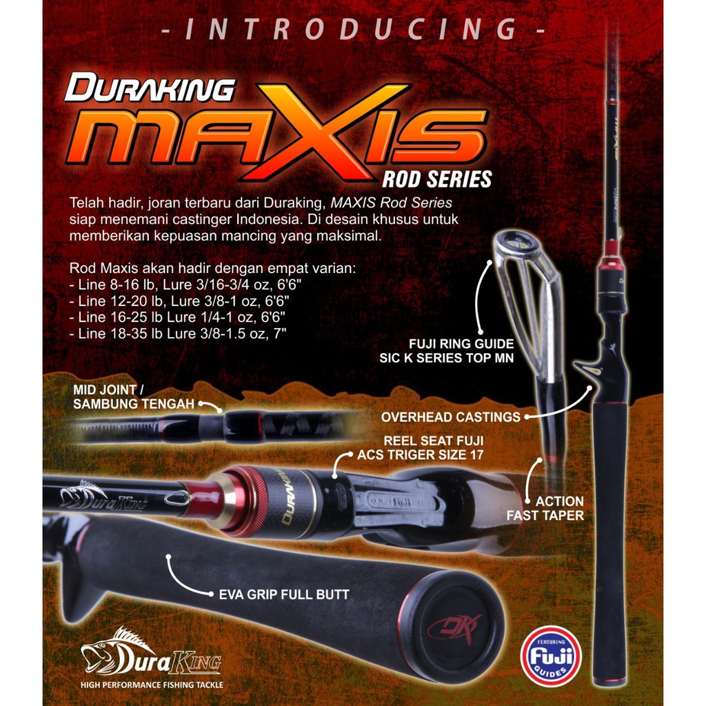 ROD JORAN DURAKING MAXIS Casting Game Rod