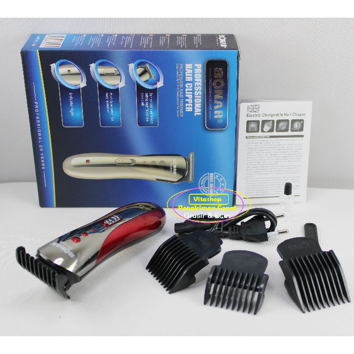 Sonar SN-5803 Mesin Alat Cukur Rambut Cas / Clipper Potong Rambut