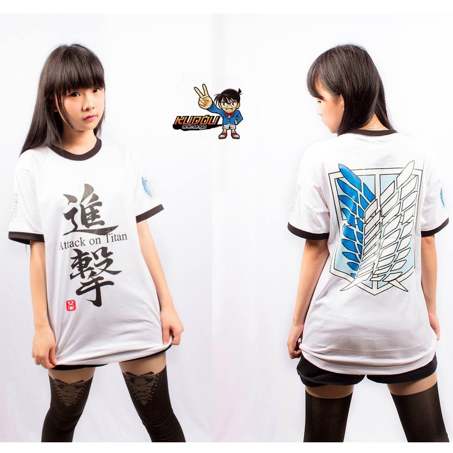 Tshirt SNK Kanji Scouting Legion White