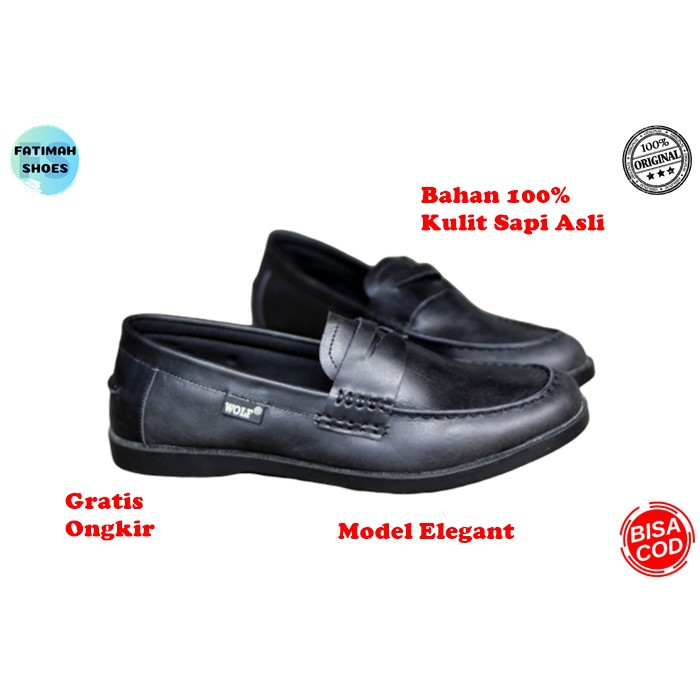 Sepatu Kulit Pria Sepatu Slip On Kulit Sepatu Formal Pria Sepatu Slip On Cowok Sepatu Santai Pria