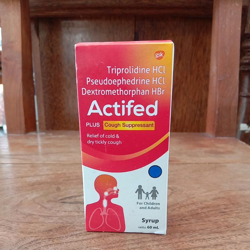 Actifed Plus Cough Supressant Sirup 60 ml