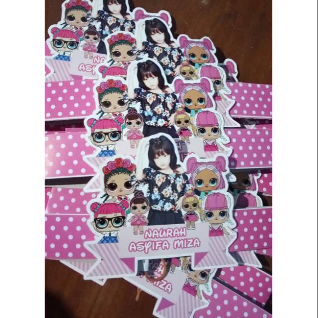 Topi Ultah custom LOL