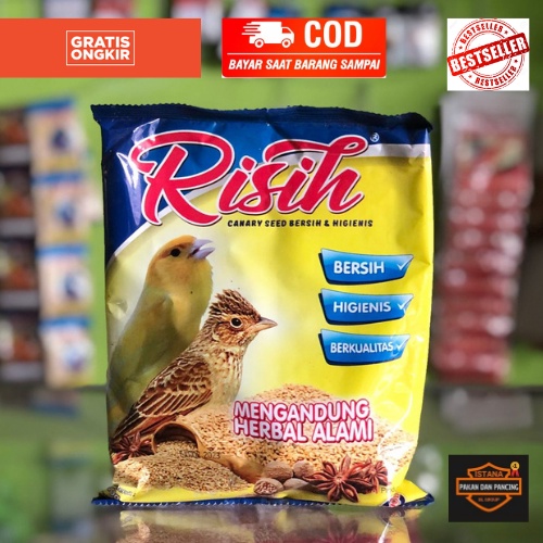 CANARY SEED RISIH BIJI KENARI SEED EBOD PREMIUM PAKAN MAKANAN BURUNG