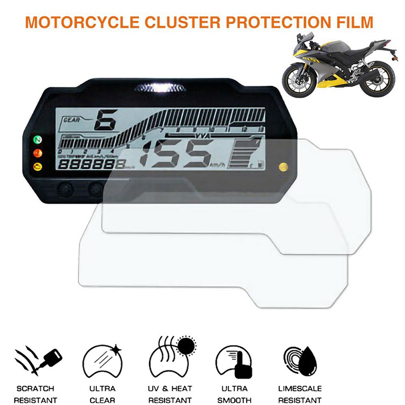 2 Set Film Pelindung Layar Untuk Yamaha R15 V3 2017-2020 MT-15 2018-2020