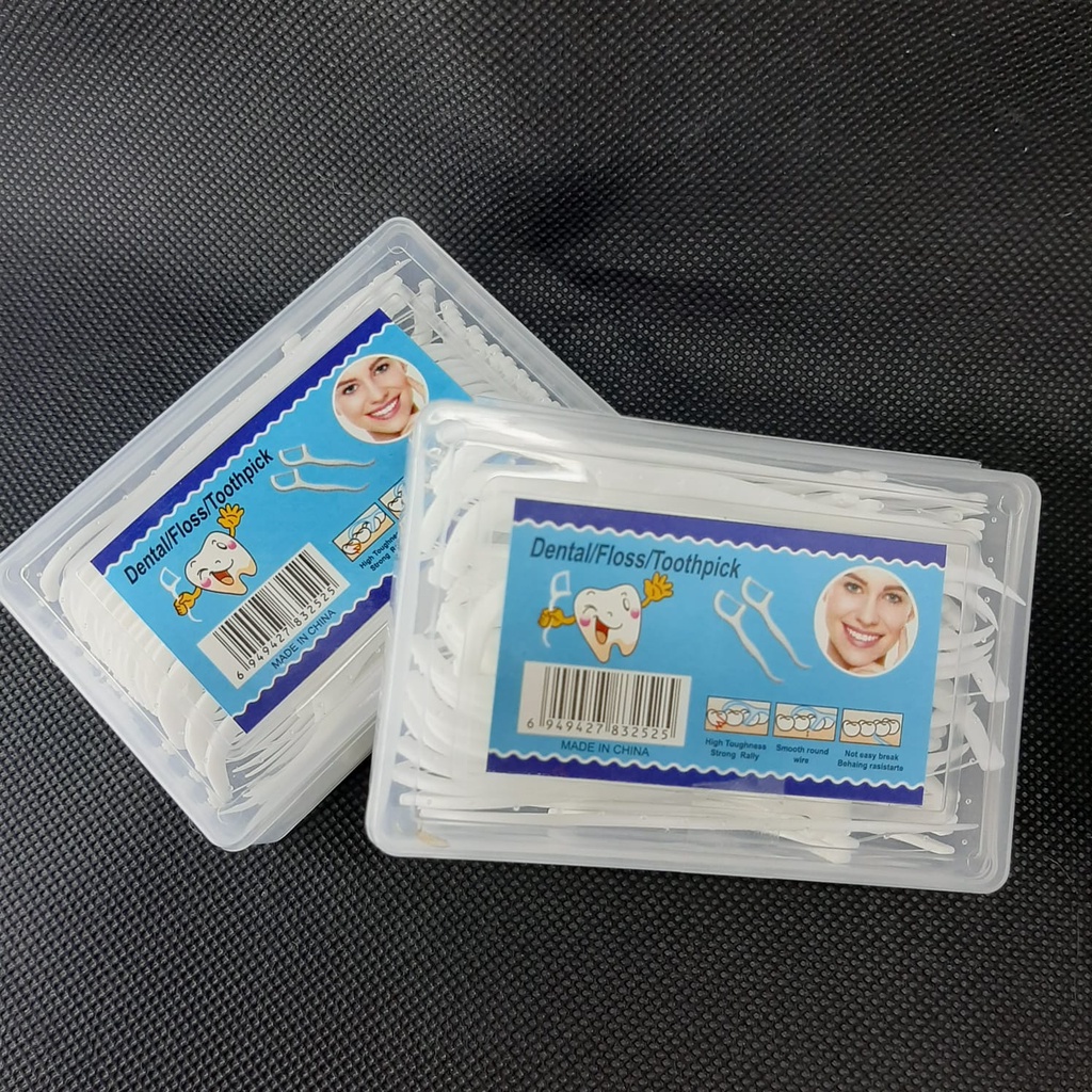 DENTAL FLOSS / TUSUK GIGI BENANG 1PACK 30PCS/Tusuk Gigi Benang isi 30Pcs High Quality Higienis with Box / Tusuk Gigi Benang isi 30Pcs with Box