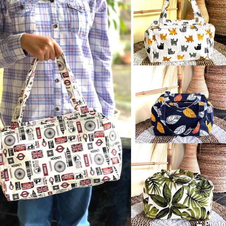Model Baru Hand Bag travel kanvas size medium/tas travel jinjing