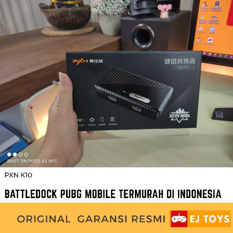EJ Toys PXN K10 Battledock Adapter Mouse Keyboard PUBG Mobile CODM Free Fire