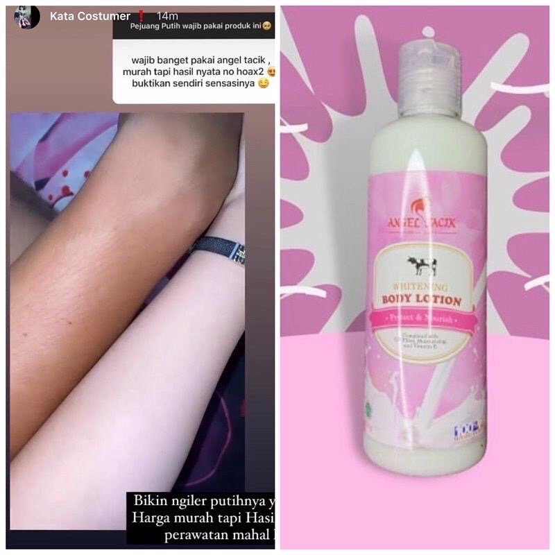Lotion angel tacik / sabun angel tacik / pemutih badan bpom