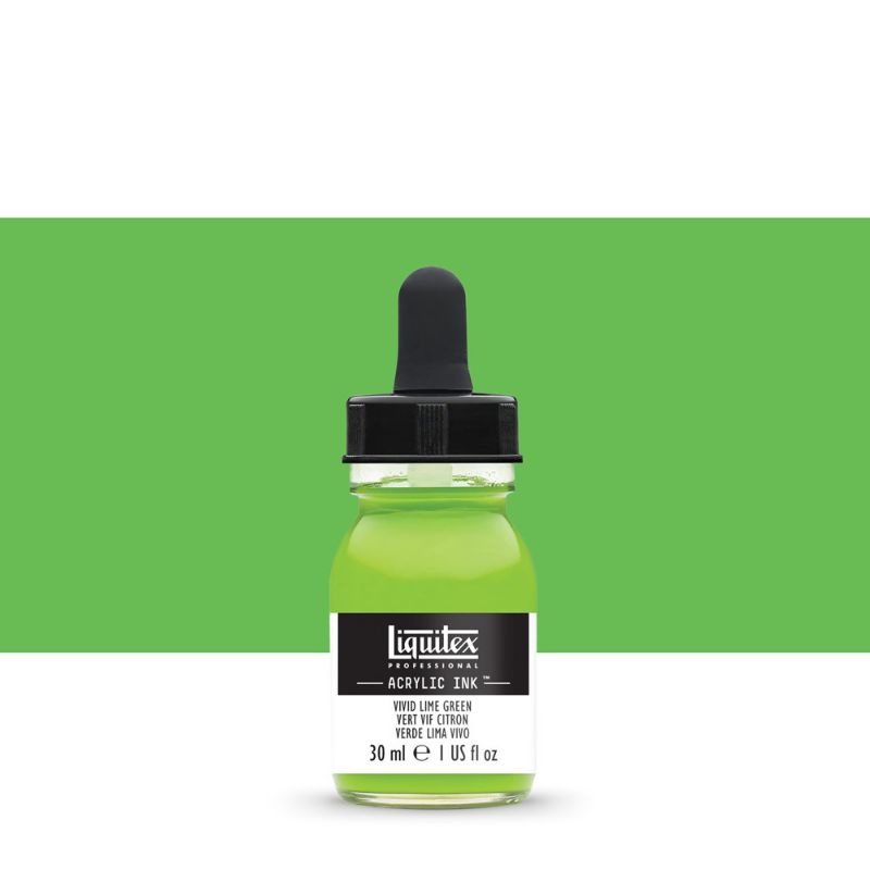 

ACRYLIC INK 30 ML VIVID LIME GREEN LIQUITEX PROFESSIONAL