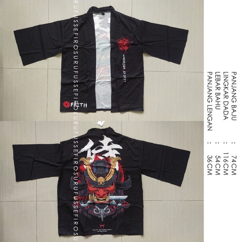 KIMONO HAORI CARDIGAN PRIA WANITA ORIGINAL RF03