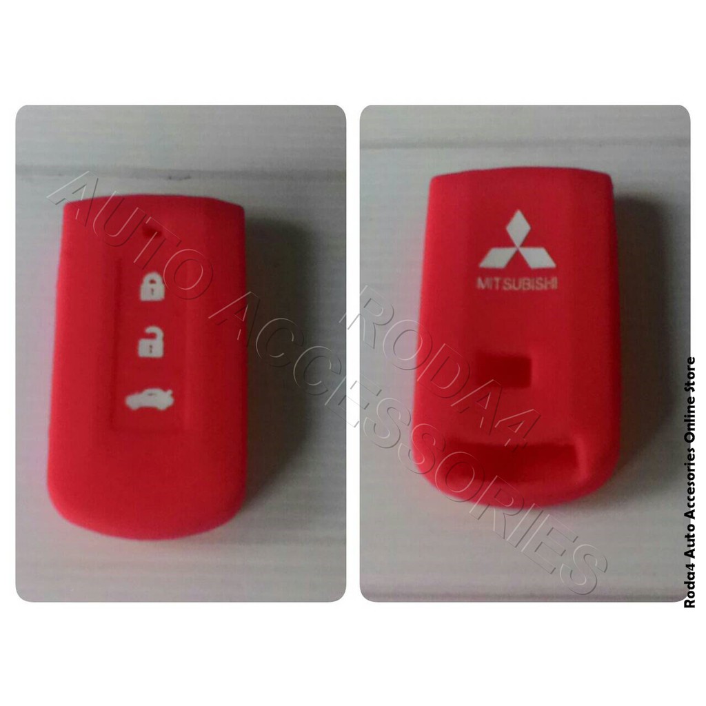 Cover Remote / Kunci Silicone / Karet Pajero Sport 2016 Red