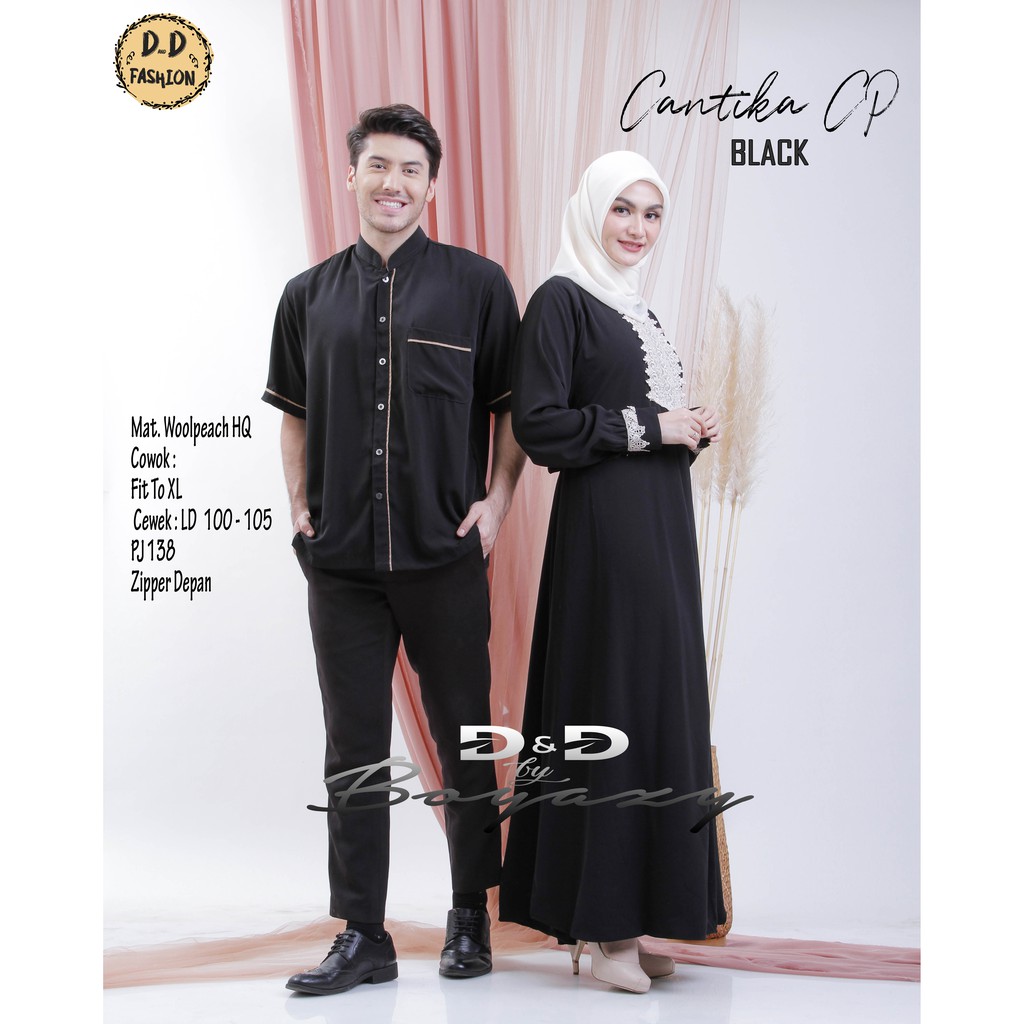 CANTIKA BAJU COUPLE PASANGAN MUSLIM/BAJU COUPLE/BAJU GAMIS MUSLIM COUPLE/CANTIKA COUPLE