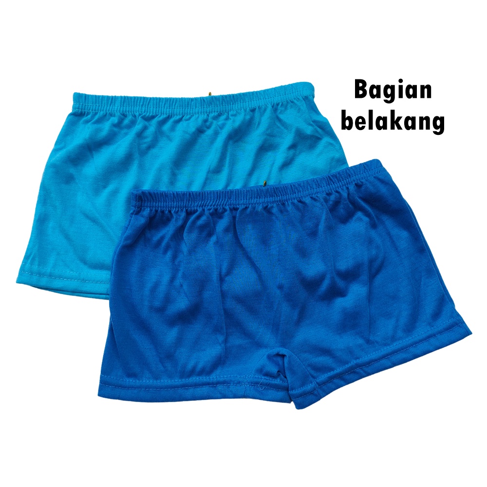 Boxer Anak Laki-Laki Polos Ken-Ken Uk M L XL (Warna Random)