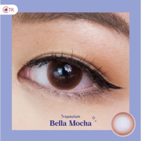 Softlens Trapezium CTK dia 14.5mm Betel Rigel Bella Gray Brown Blonde Onyx Smokey