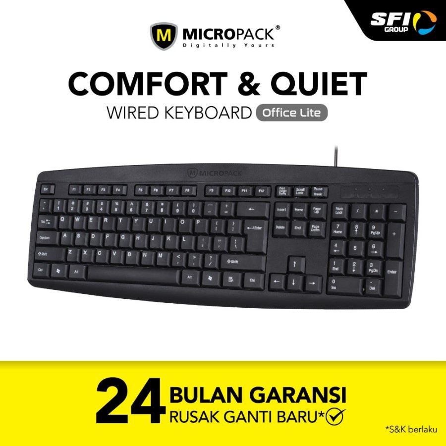 Micropack Cable Keyboard Classic K 203 K203 Original Resmi