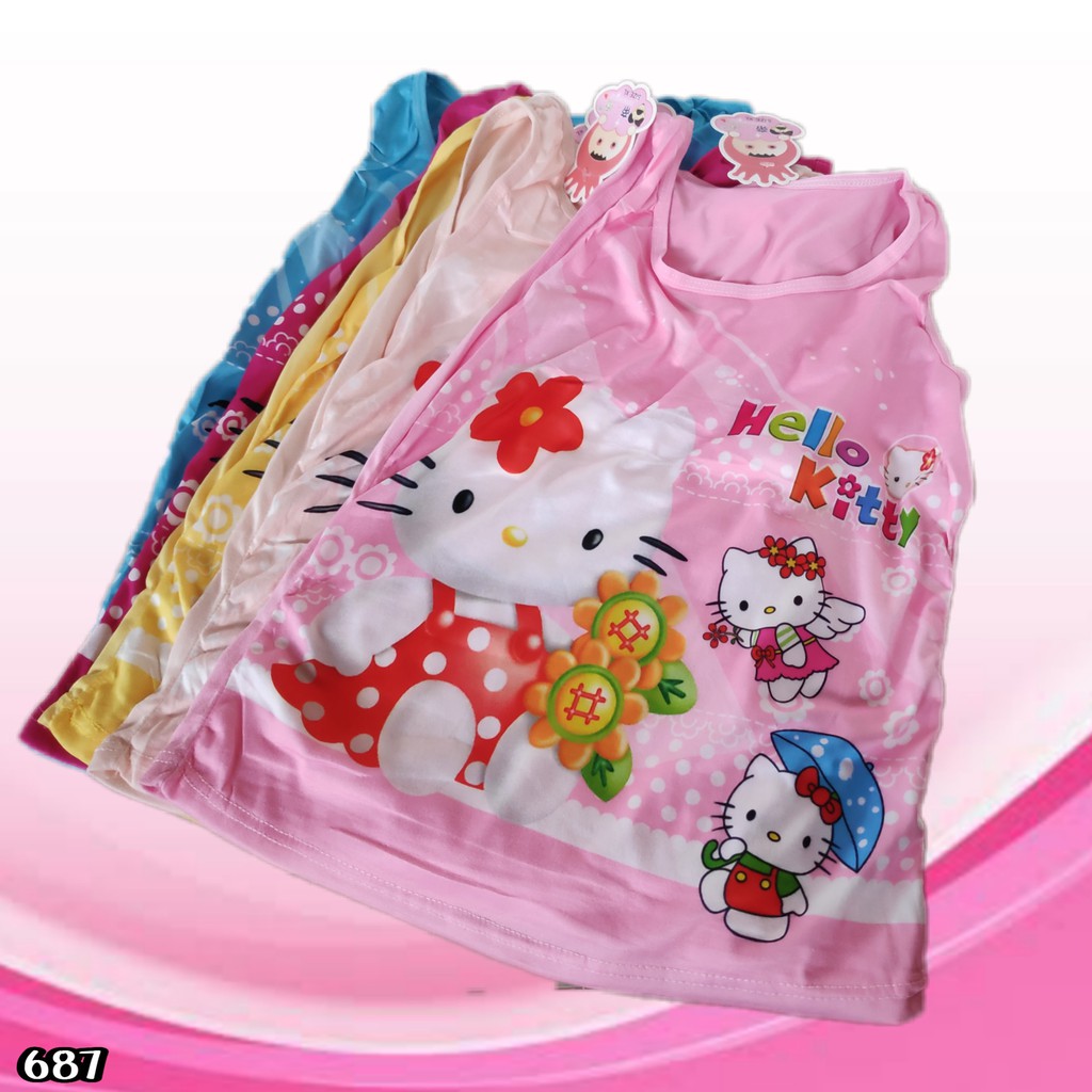 J687 SINGLET TANKTOP ANAK MOTIF HELLO KITTY KAOS SINGLET ANAK TANGTOP TANKTOP ANAK MOTIF