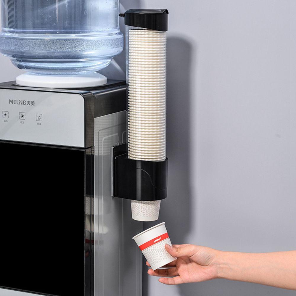 Quinton Cup Dispenser Untuk Water Dispenser Cone Atau Flat Bottom Cups Wall Mounted Plastic Automatic Cup Remover