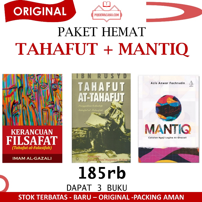Jual Paket 3 Buku Filsafat Islam Tahafut At Tahafut Tahafut Al