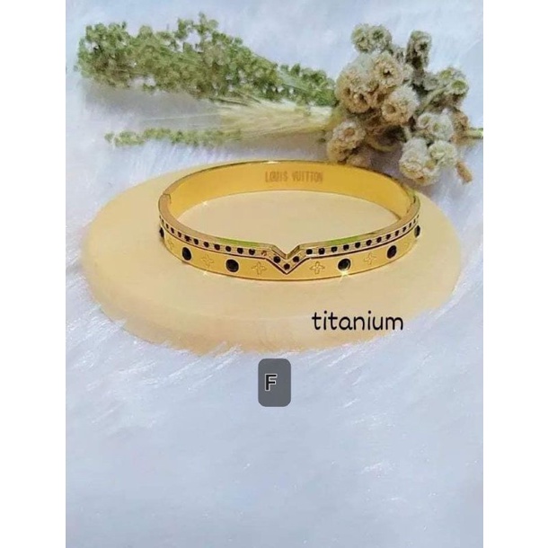 Gelang Titanium Wanita Anti Karat Asli Tidak Luntur