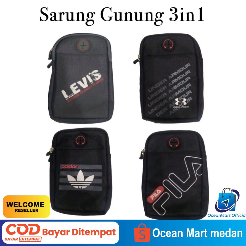 Sarung Dompet Tas Pinggang HP Gunung Sport Hiking Pria Model Tegak Universal Aksesoris Handphone HP OCEANMART OCEAN MART Murah Grosir