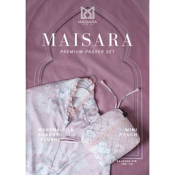 mukena silk shabby blush