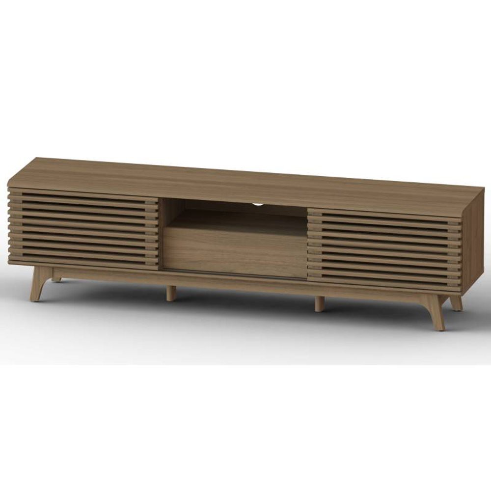 Jysk Tv Bench Rak Tv Kjalarr 180cm Sliding Door Walnut Berkualitas Shopee Indonesia