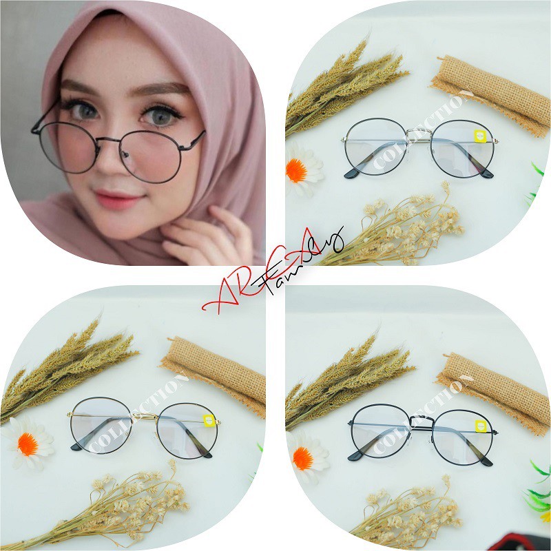 (TERBARU) KACAMATA LENSA PHOTOCROMIC BLUERAY OPTIK FRAME TITANIUM  UNISEX KOREAN VINTAGE