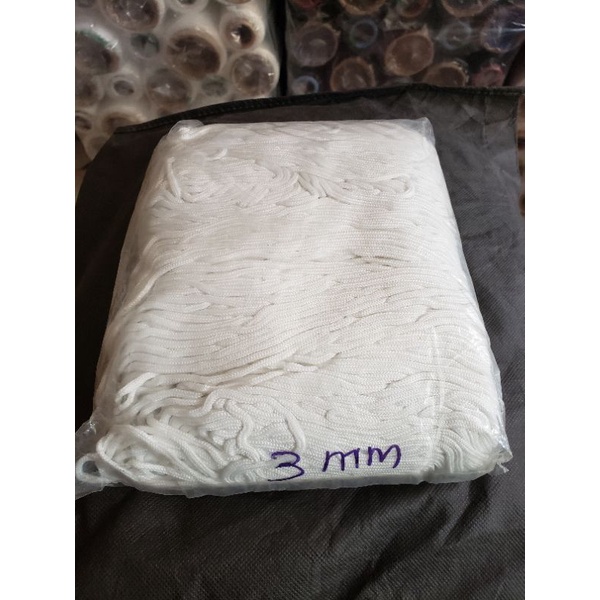 TALI KUR PUTIH 1KG LEBAR 2 MM 3 MM / TALI BULAT /TALI SARUNG GULING