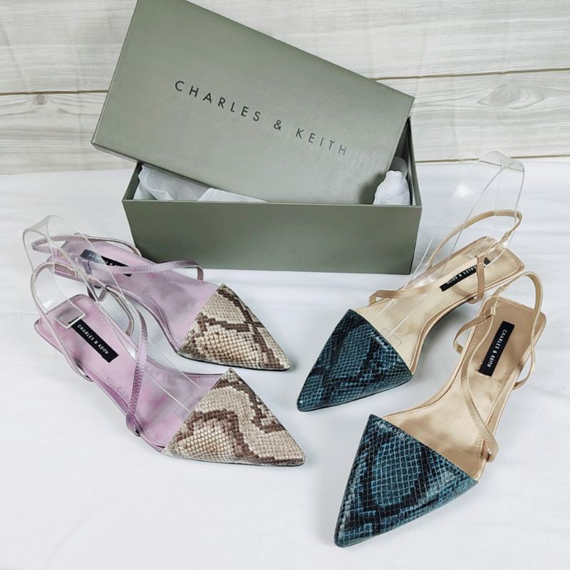 C&K CNK Side Strap Kitten heels Mule