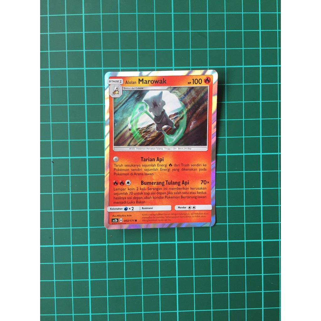 Alolan Marowak Foil Kartu Pokemon TCG Indonesia