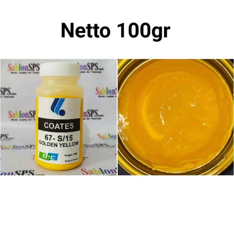 TINTA SABLON GELAS COATES 67 - S/15 GOLDEN YELLOW 100GR