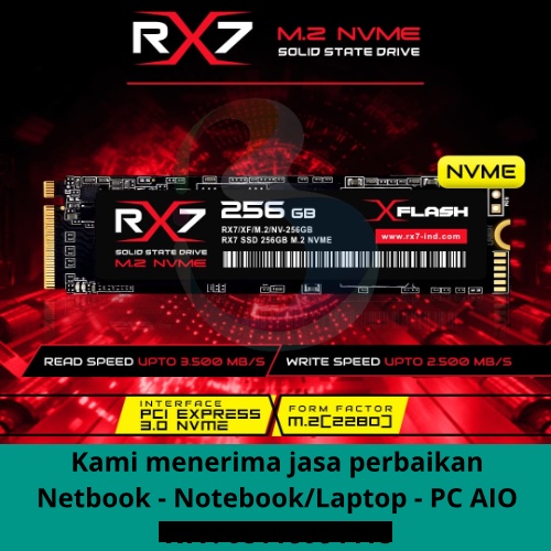 SSD RX7 M2 NVME / M.2 NVME/ M2NVME 256GB