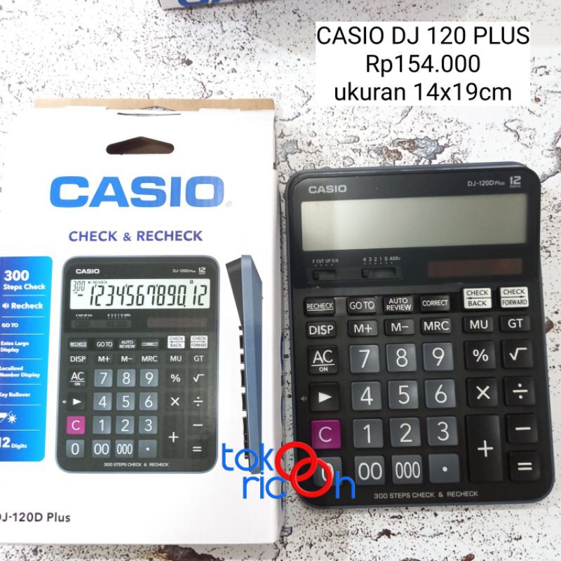 

(Toko Ricoh) CASIO DJ 120 D Plus Calculator Kalkulator.