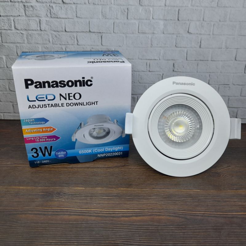 Downlight Spotlight LED 3Watt Putih Panasonic Neo NNP20220031