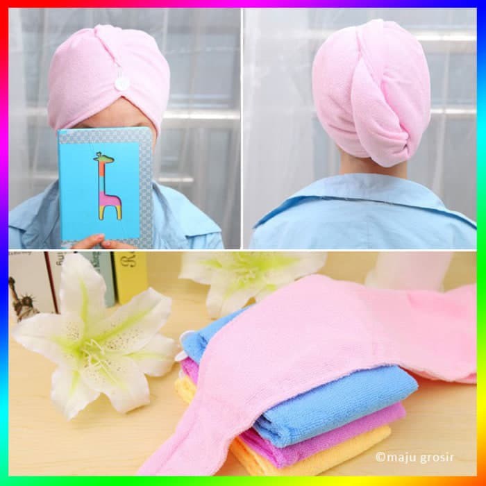 HAIR TOWEL Super Absorbent Handuk Rambut Daya Serap Tinggi 0613