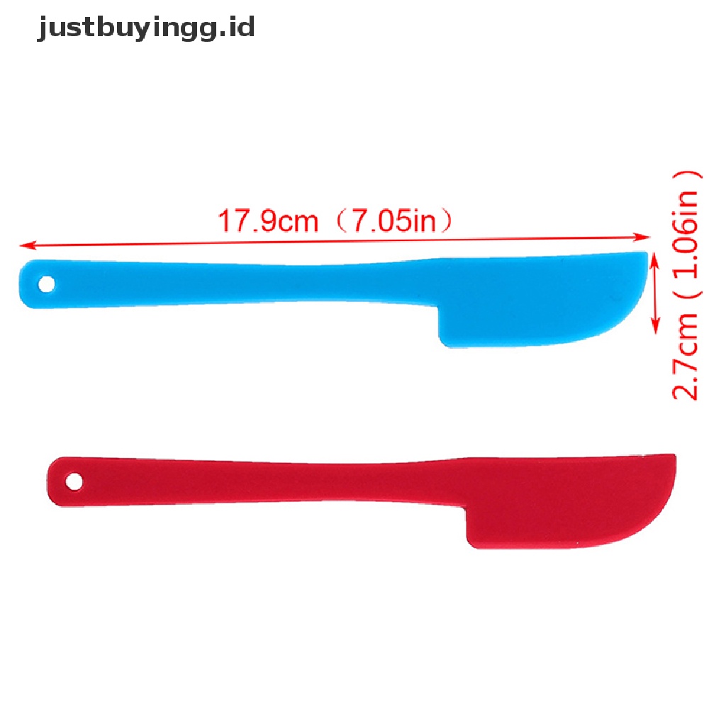 (Justbuyingg.Id) 1pc Spatula / Scraper Krim / Mentega Bahan Silikon Untuk Dapur