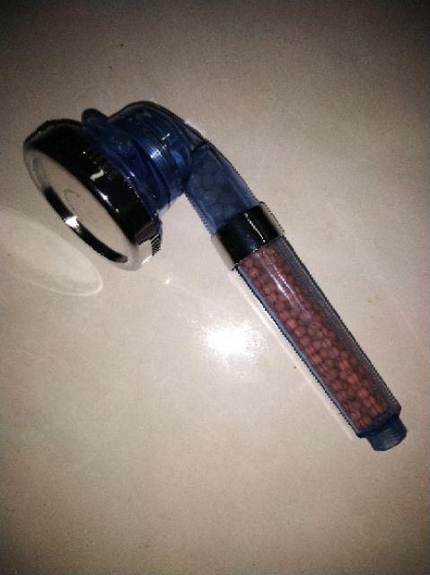 Shower Head Spa Ionizer Healthy Crystal 3 Mode Selang 140 Cm Aerator