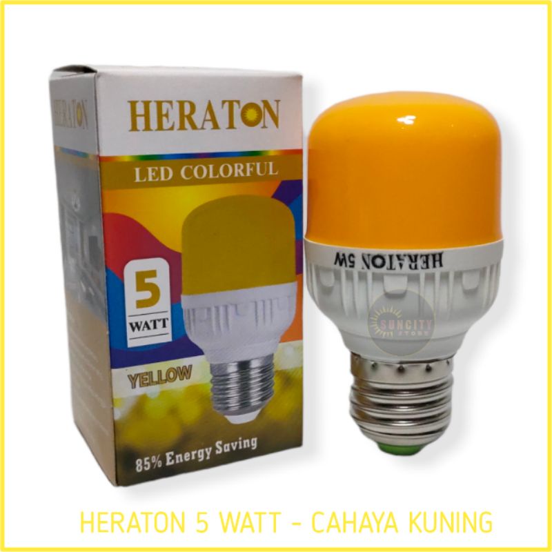 Heraton Colorful Lampu LED Warna 5 Watt