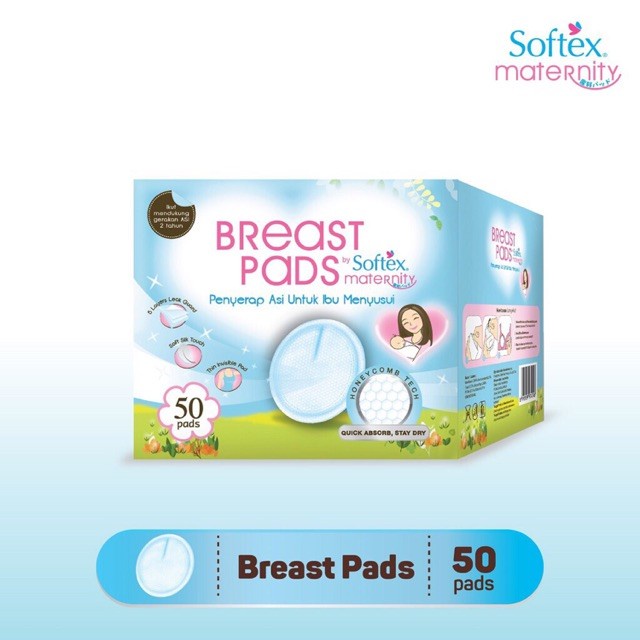 SOFTEX BREAST PADS ISI 50PCS | BREASTPADS SOFTEX MATERNITY