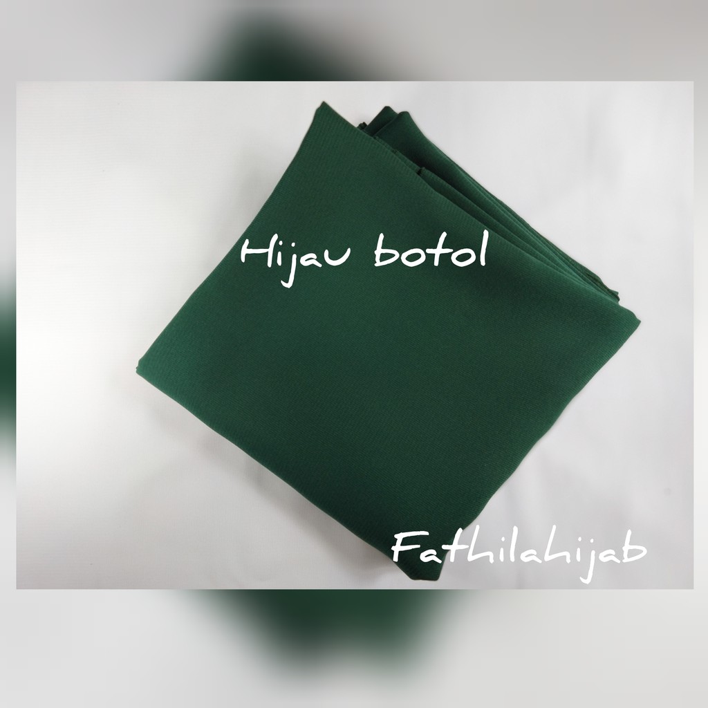 SEGI EMPAT BAHAN WOLFIS GRADE A 58 PREMIUM  IMPORT SYARI / JILBAB SYARI PESTA / JILBAB SERAGAM-BOTOL