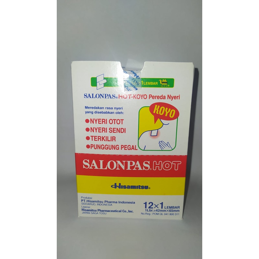 Salonpas 12x1 Hot