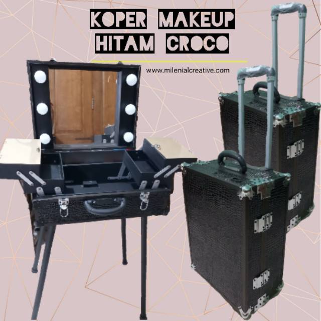 Koper Makeup Beautycase Lampu lampu dapat diredupkan Dimmeble