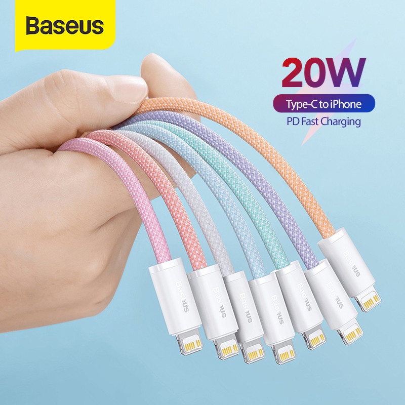 BASEUS KABEL DATA FAST CHARGE PD 20W DYNAMIC CABLE TYPE C TO IPHONE