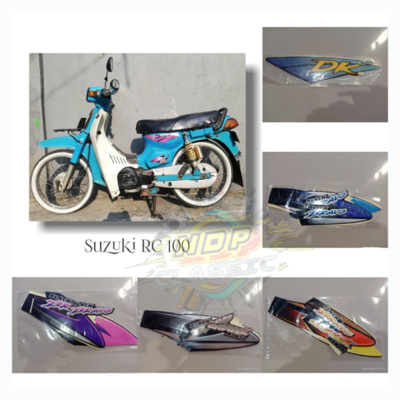 Striping bravo rc 100 black bravo sticker bravo