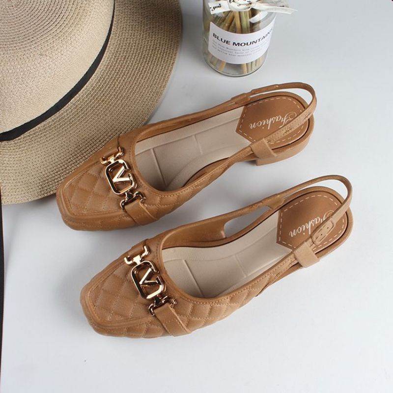 Sandal Fliptop Flat jelly shoes Wanita Vintage Import High Quality S2