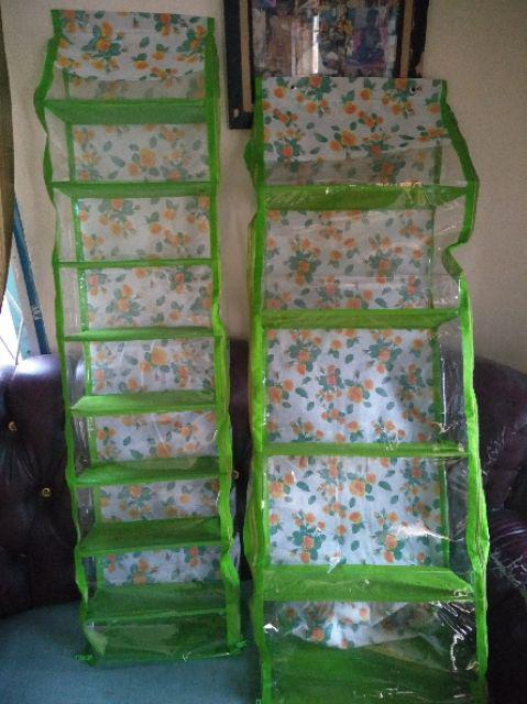 [bisa Cod] Promo Murah Set 4in1 Rak Gantung Motif Bunga  Full Resleting Kualitas Terbaik Dan Murah