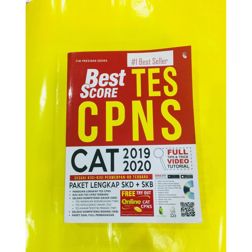 BEST SCORE TES CPNS CAT 2019 - 2020 + CD - ORI