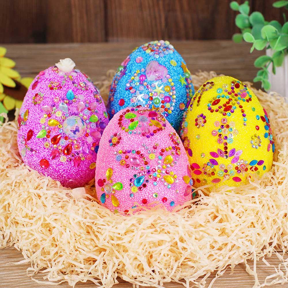 Solighter Happy Easter Event &amp; Party Snow mud toy Festival Craft Handmade Bahan Telur Paskah