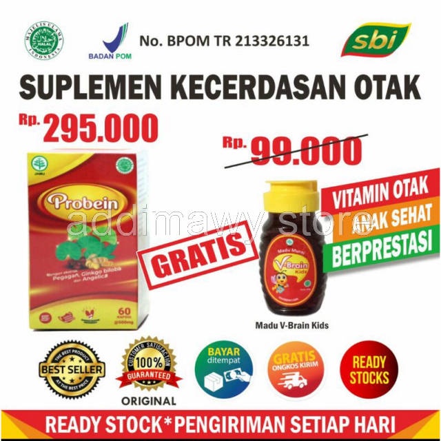 addimawy store - Nutrisi Otak Probein Original BPOM Vitamin Otak anak dan dewasa