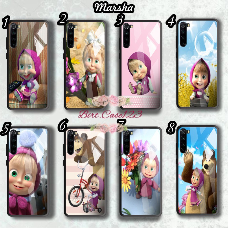 back case glass MARSHA Oppo A3s A1k A5 A9 2020 A7 F9 A5s A31 A52 A53 A92 A37 A57 A59 A71 A83 BC5167